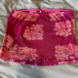Floral Pink tube top